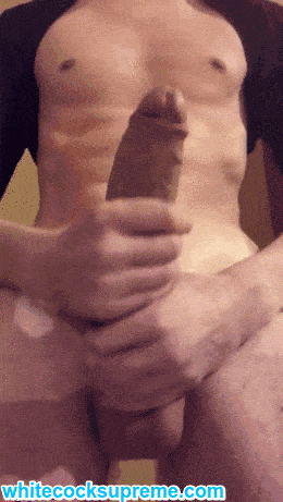 Young Guy Jerking Monster Cock Gif